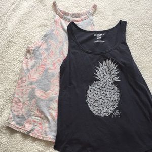 Two tank tops